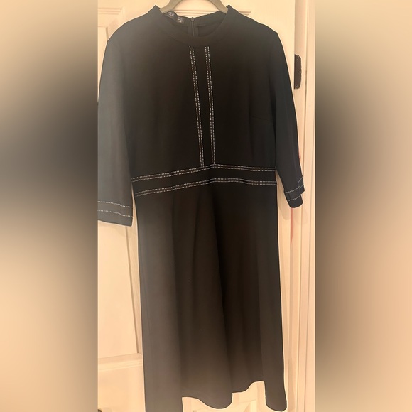 HOMEYEE Women's Chic Crew Neck 3/4 Sleeve Party Homecoming Aline Dress A135 - Picture 5 of 6